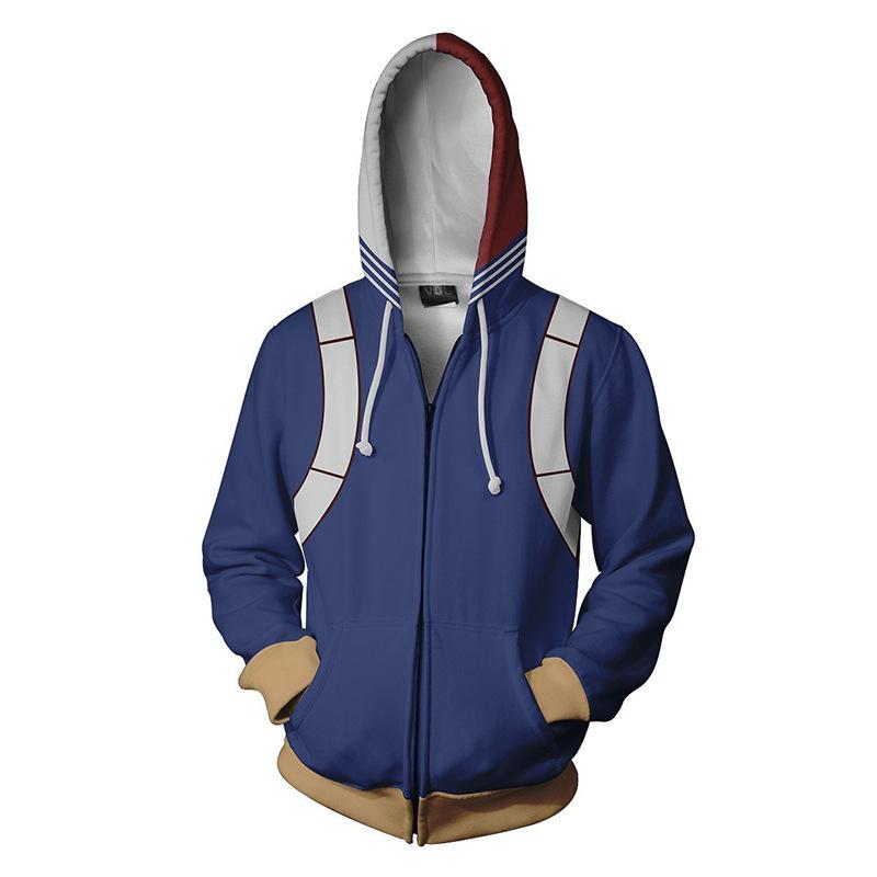 My Hero Academy 3D Sanitary Wardrobe Digital Printed Zipper Card Hoodie