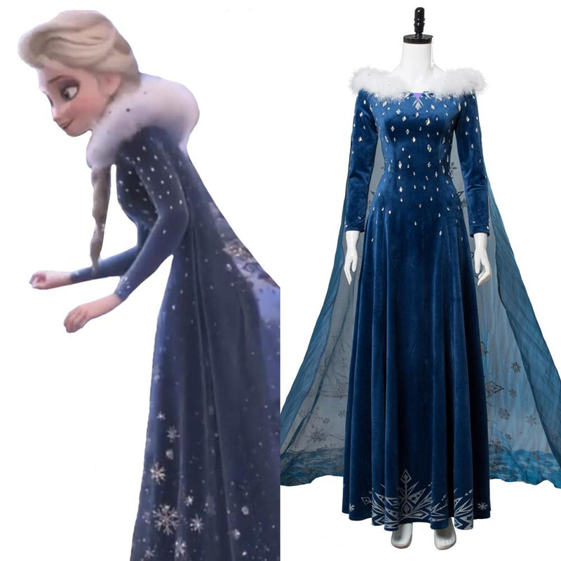 Frozen Princess Elsa Full Dress Cosplay Costume