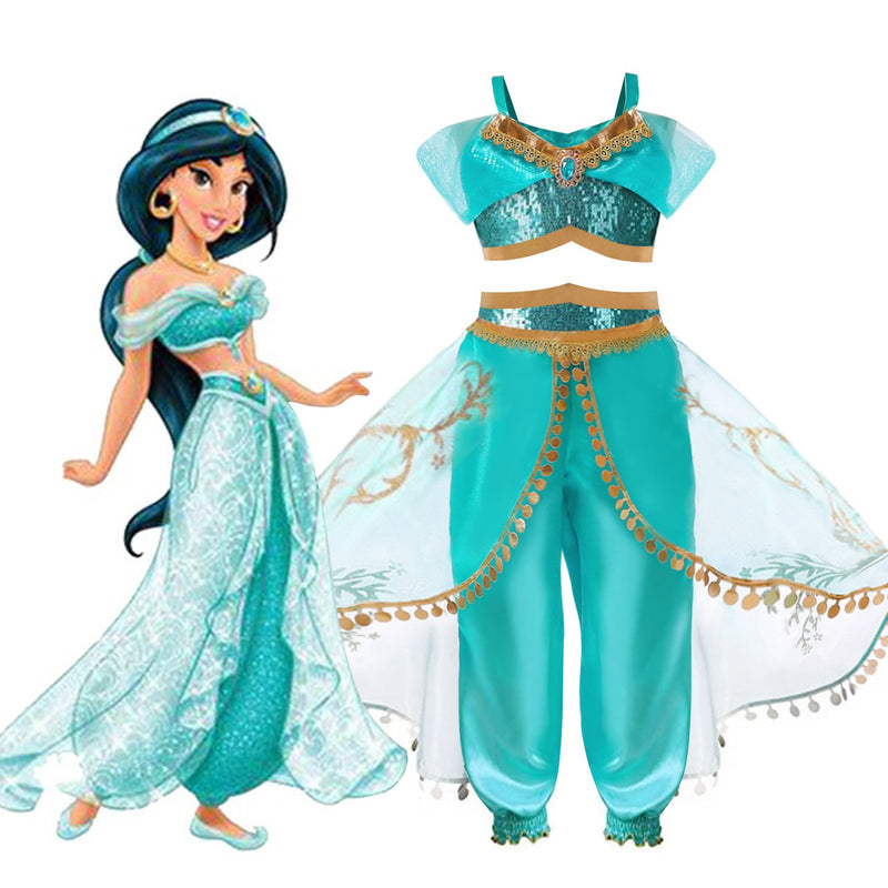 Aladdin Lamp Jasmine Princess Dress