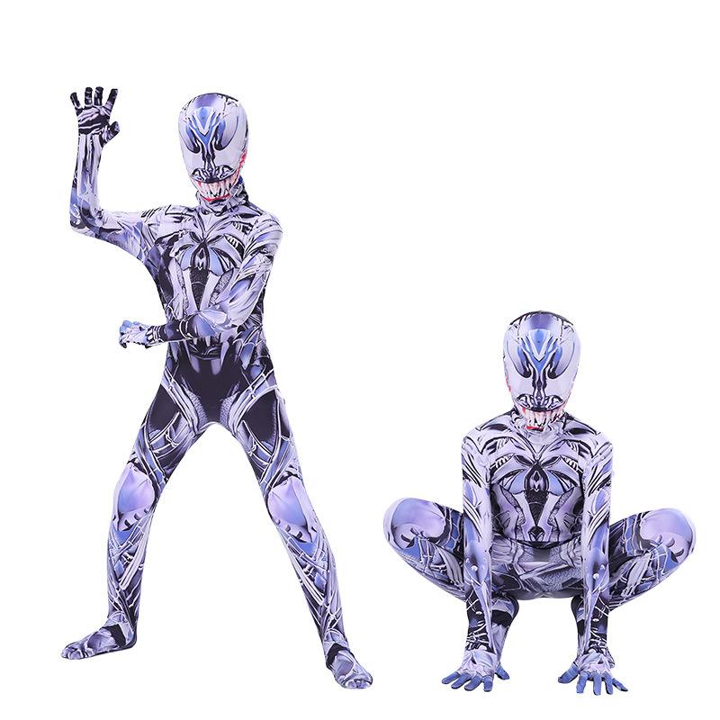 Spiderman Jumpsuit Venom Cosplay Costume For Children And Adults Halloween