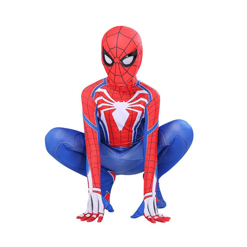 Spiderman Jumpsuit Superhero White Spider Halloween Cosplay