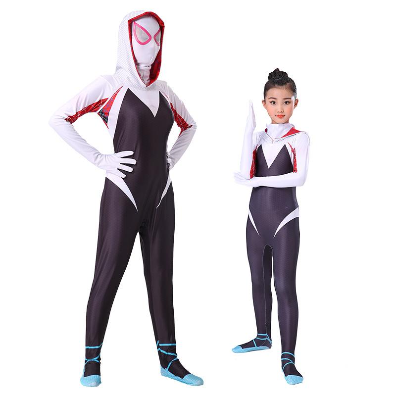 Spider Gwen Jumpsuit Venom Cosplay Costume For Women And Girls Halloween