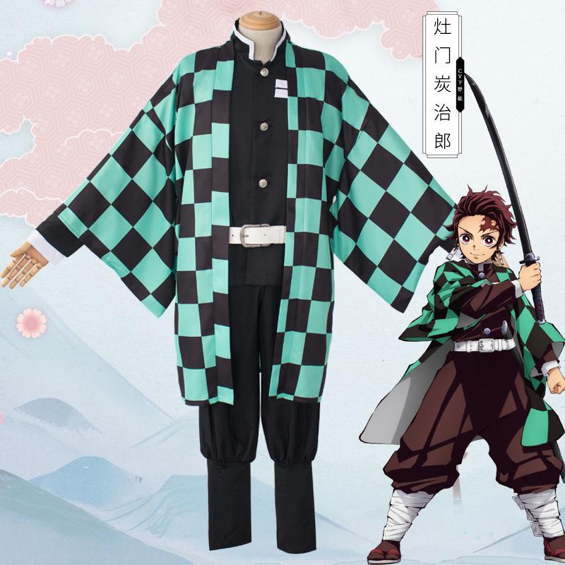 Anime Demon Slayer Cosplay Costume Kimetsu No Yaiba Kamado Tanjirou Kamado Nezuko Agatsuma Zenitsu Tomioka Giyuu Cosplay Costume