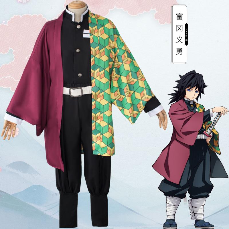 Anime Demon Slayer Cosplay Costume Kimetsu No Yaiba Kamado Tanjirou Kamado Nezuko Agatsuma Zenitsu Tomioka Giyuu Cosplay Costume