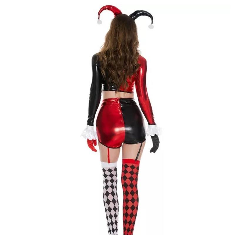 Halloween Women Joker Sexy Dress Costume