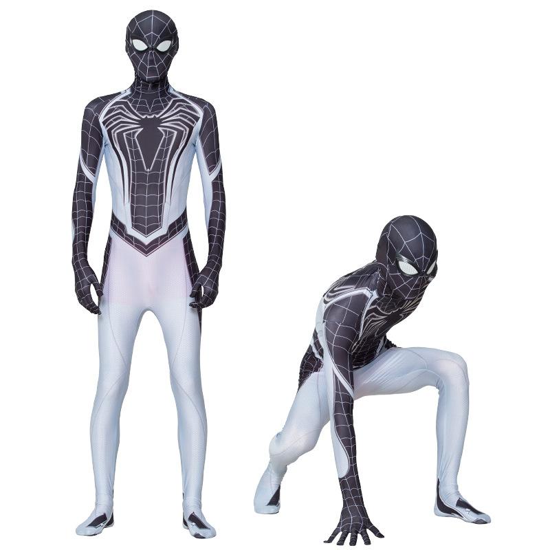 Spiderman Negative Suit Costume Spider Man Jumpsuit