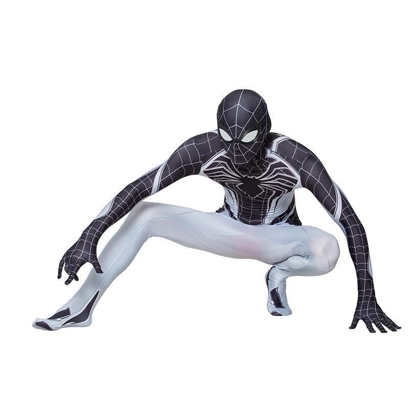 Spiderman Negative Suit Costume Spider Man Jumpsuit