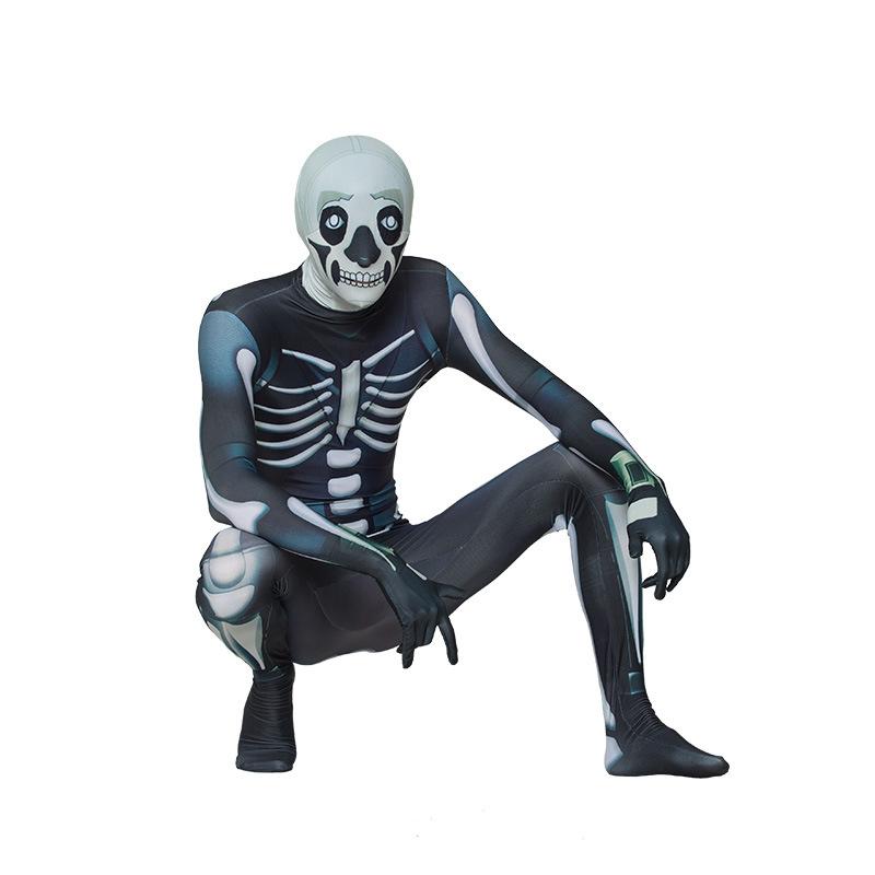 Fortnite Skull Trooper Jumpsuit Costume For Men