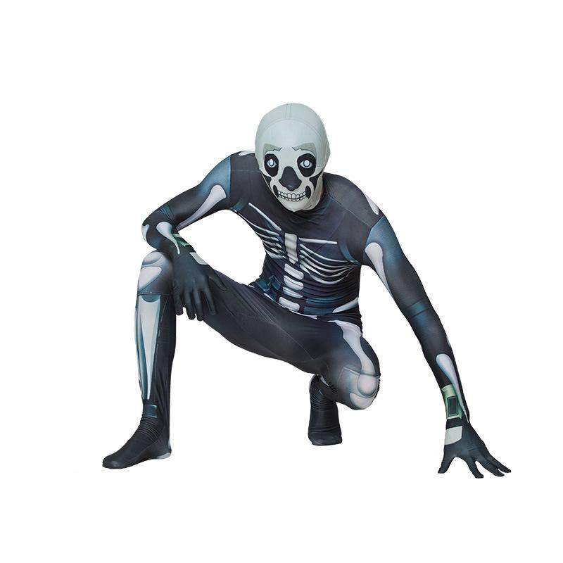 Fortnite Skull Trooper Jumpsuit Costume For Men