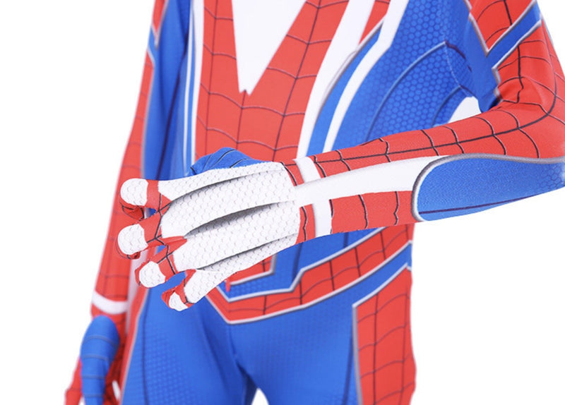 Spiderman Jumpsuit Superhero White Spider Halloween Cosplay