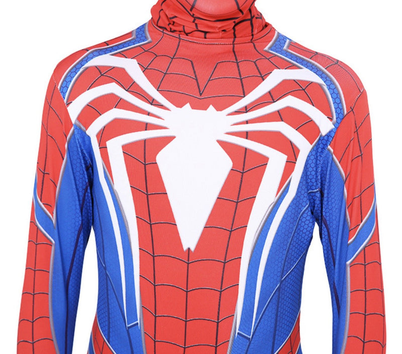 Spiderman Jumpsuit Superhero White Spider Halloween Cosplay