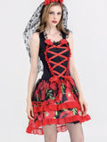 Vampire Brides Love Over Death Demon Costume Dress Zombie Halloween Cosplay