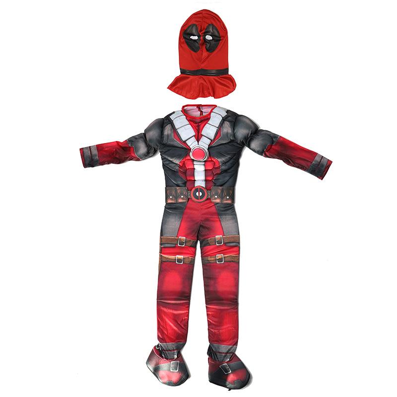 Deadpool Jumpsuit Costume For Children Halloween Cosplay