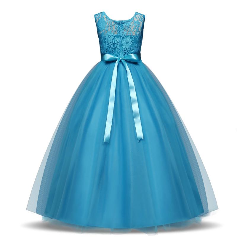 Lace Girls Children Party Wedding Princess Dress