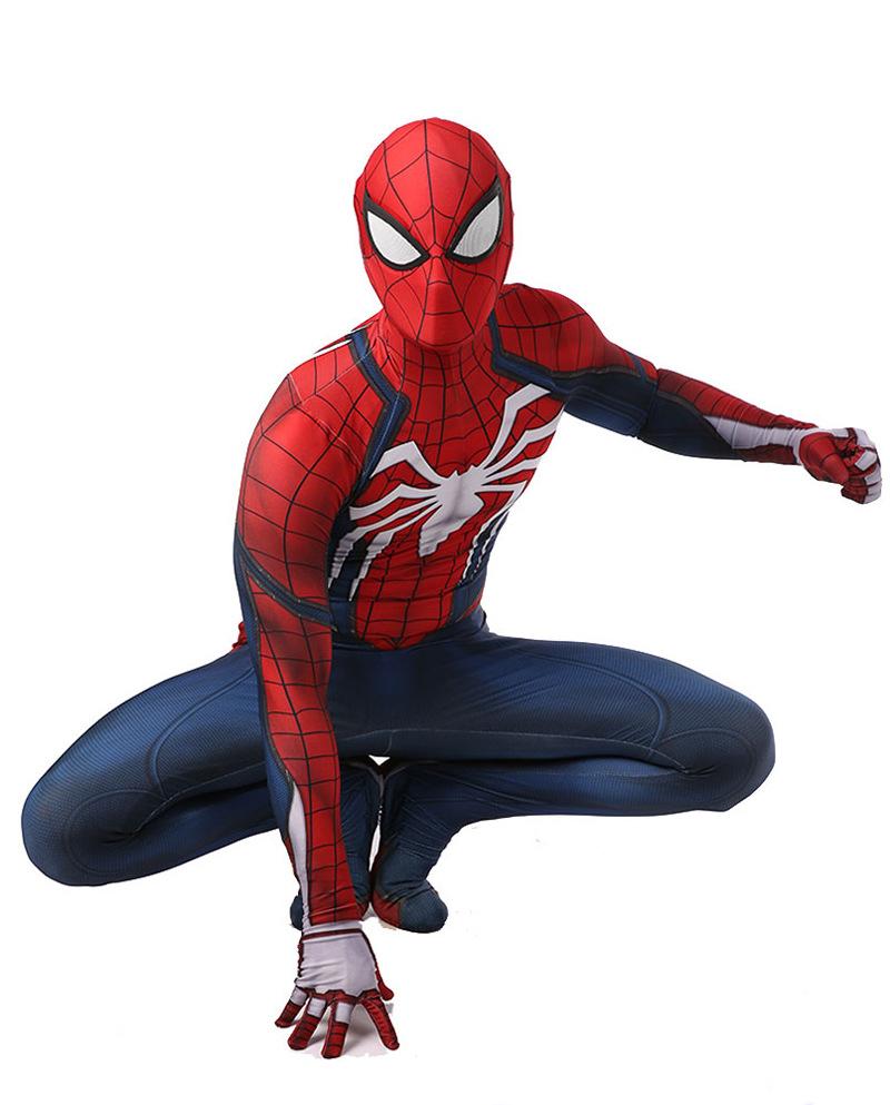 Spiderman Cosplay Costume Adult Children Jumpsuit