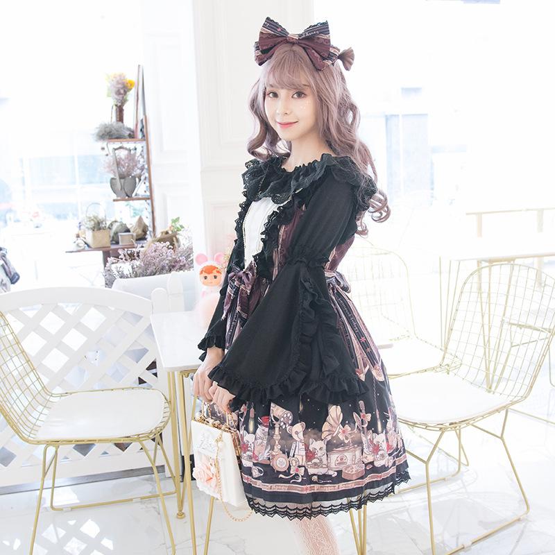 Lolita Dress Costume Retro Punk Girls Cosplay Dresses