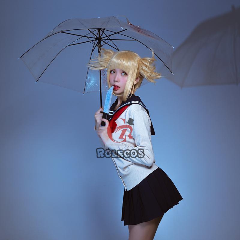 My Hero Academia Toga Himiko Costume Uniform Girls Anime Cosplay