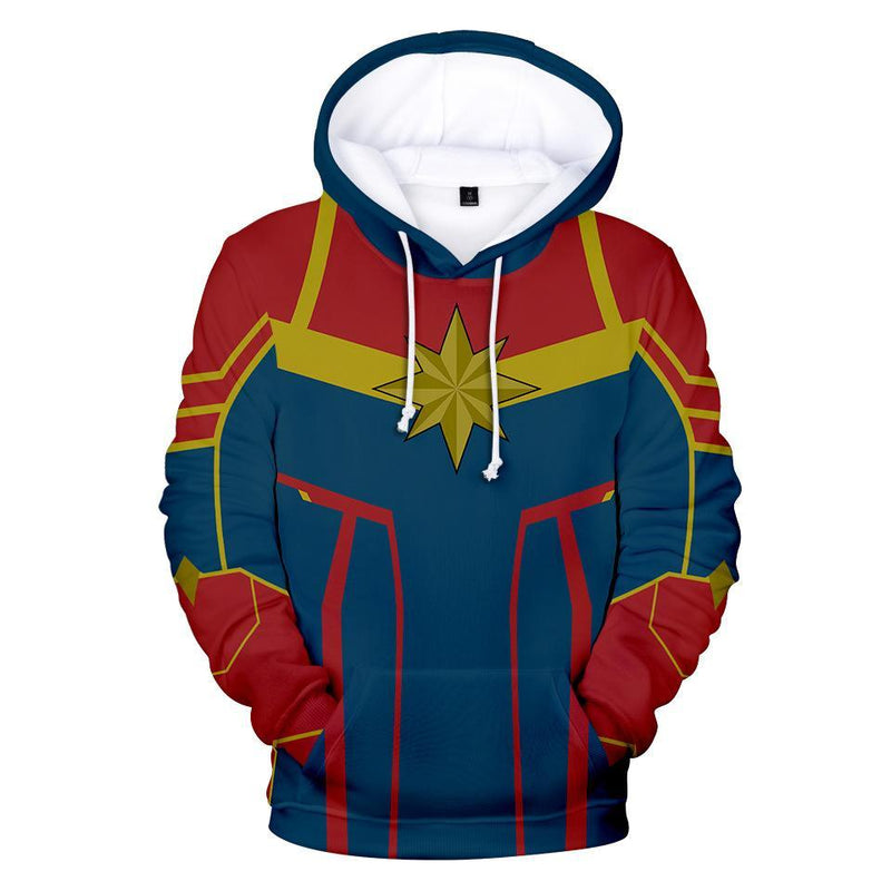 Captain Marvel Hoodie - Carol Danvers Pullover Hoodie CSOS904