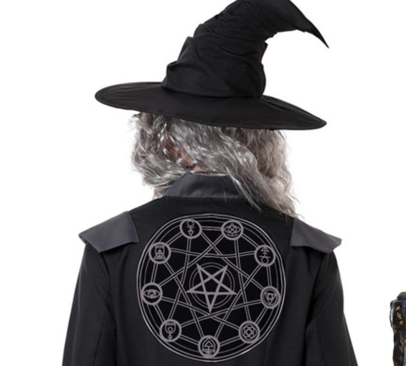 Halloween Sorcerer Prophet Black Costume Suit For Men Cosplay