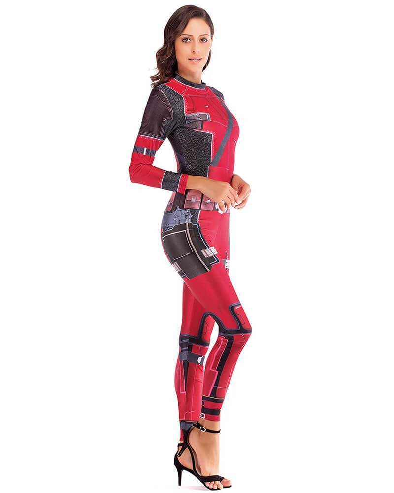 Deadpool Catsuit Womens Adult Cosplay Costume