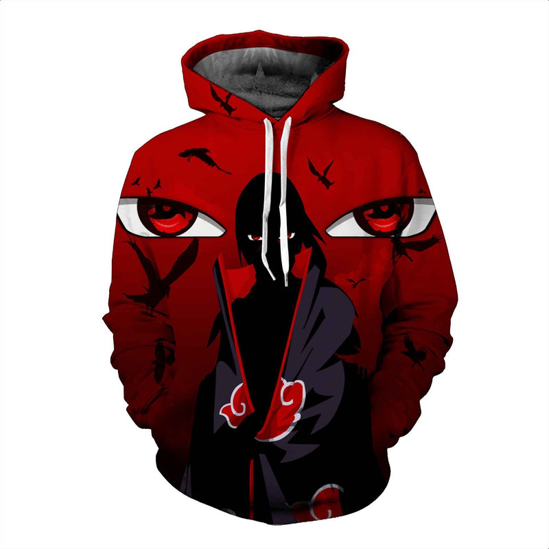 Naruto Hoodie - Uchiha Itachi Akatsuki Pullover Hoodie CSOS002