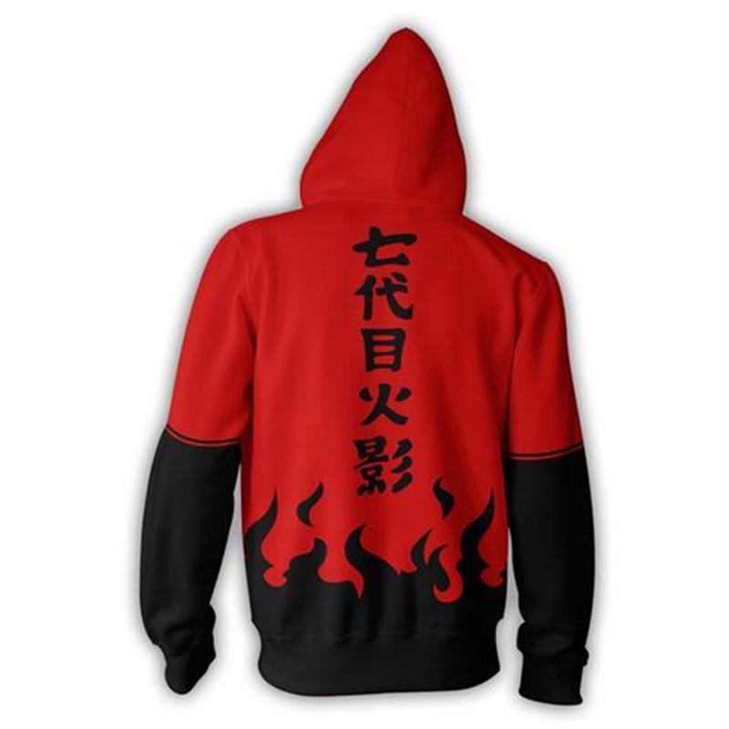 Naruto Hoodie - Nana Daime Hokage Zip Up Hoodie CSOS006