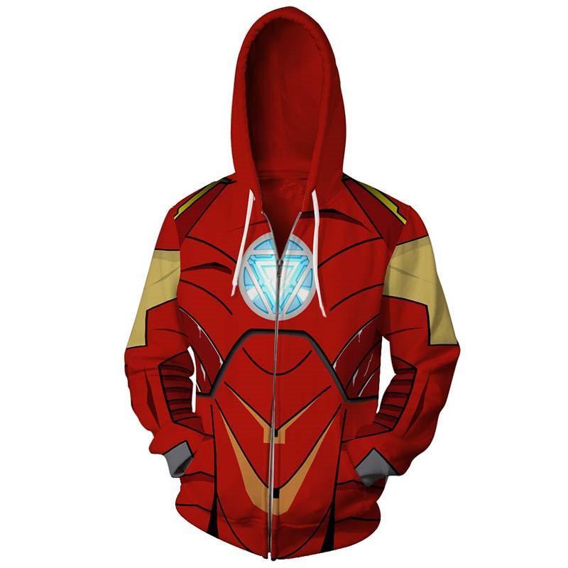 The Avengers Hoodie - Captain America Zip Up Hoodie CSOS00L