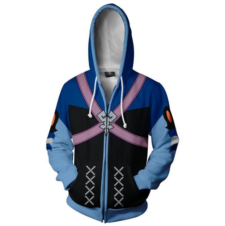 Kingdom Hearts Hoodie - Aqua Zip Up Hoodie CSOS315