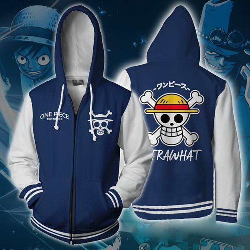 One Piece Hoodie - Monkey D. Luffy Zip Up Hoodie CSOS512