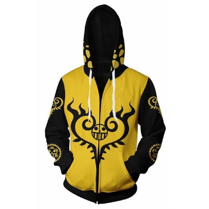 One Piece Hoodie - Trafalgar Law Zip Up Hoodie CSOS590