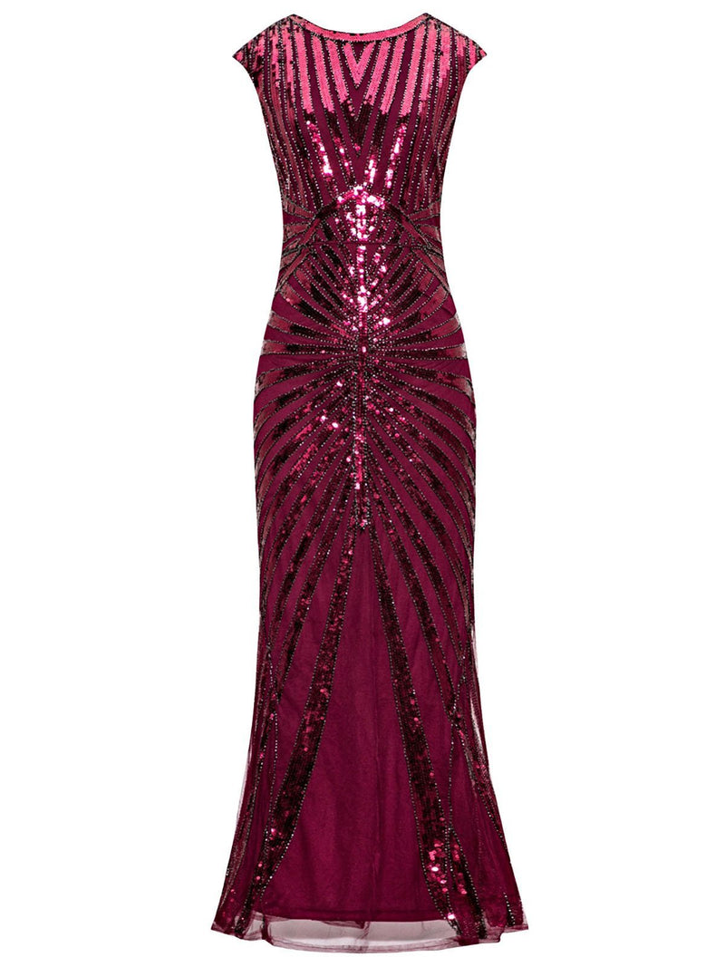 Luxury Sequin Fishtail Hem Dress