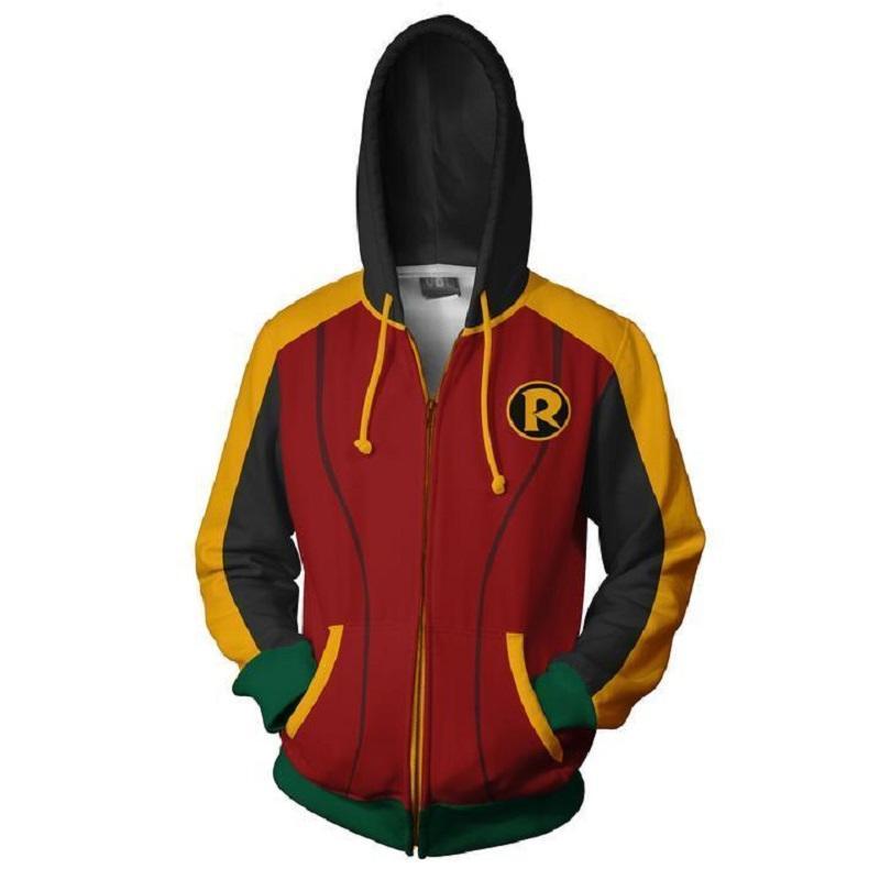 Batman Hoodie - Robin Damian Wayne Zip Up Hoodie CSOS613