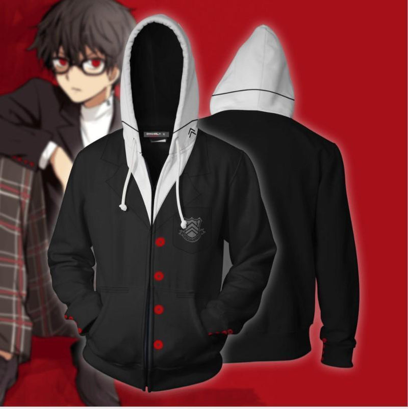 Persona 5 Hoodie -  Akira Kurusu Zip Up Hoodie CSOS824