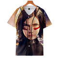 AlitaT-Shirt - Battle Angel Graphic Button Down T-Shirt CSOS995