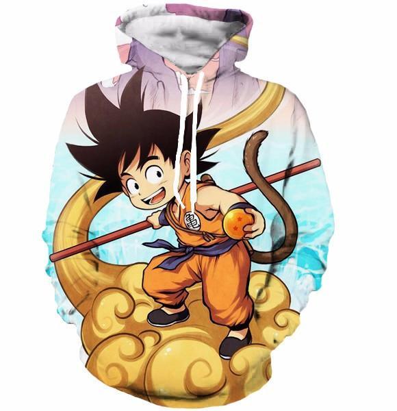 Dragon Ball Z Hooded Sweatshirts Kid Goku