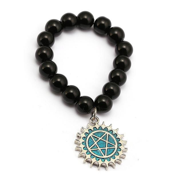 Black Bulter Bracelet - Ciel Demon Eye Star Charm