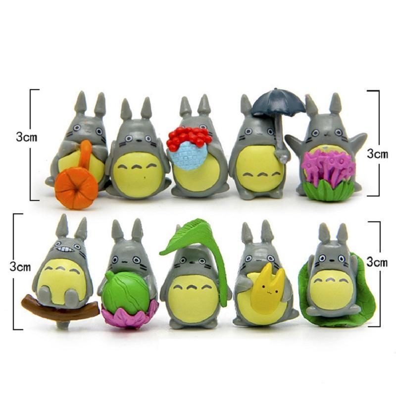 My Neighbor Totoro Figure Umbrella Toys - 10 pieces